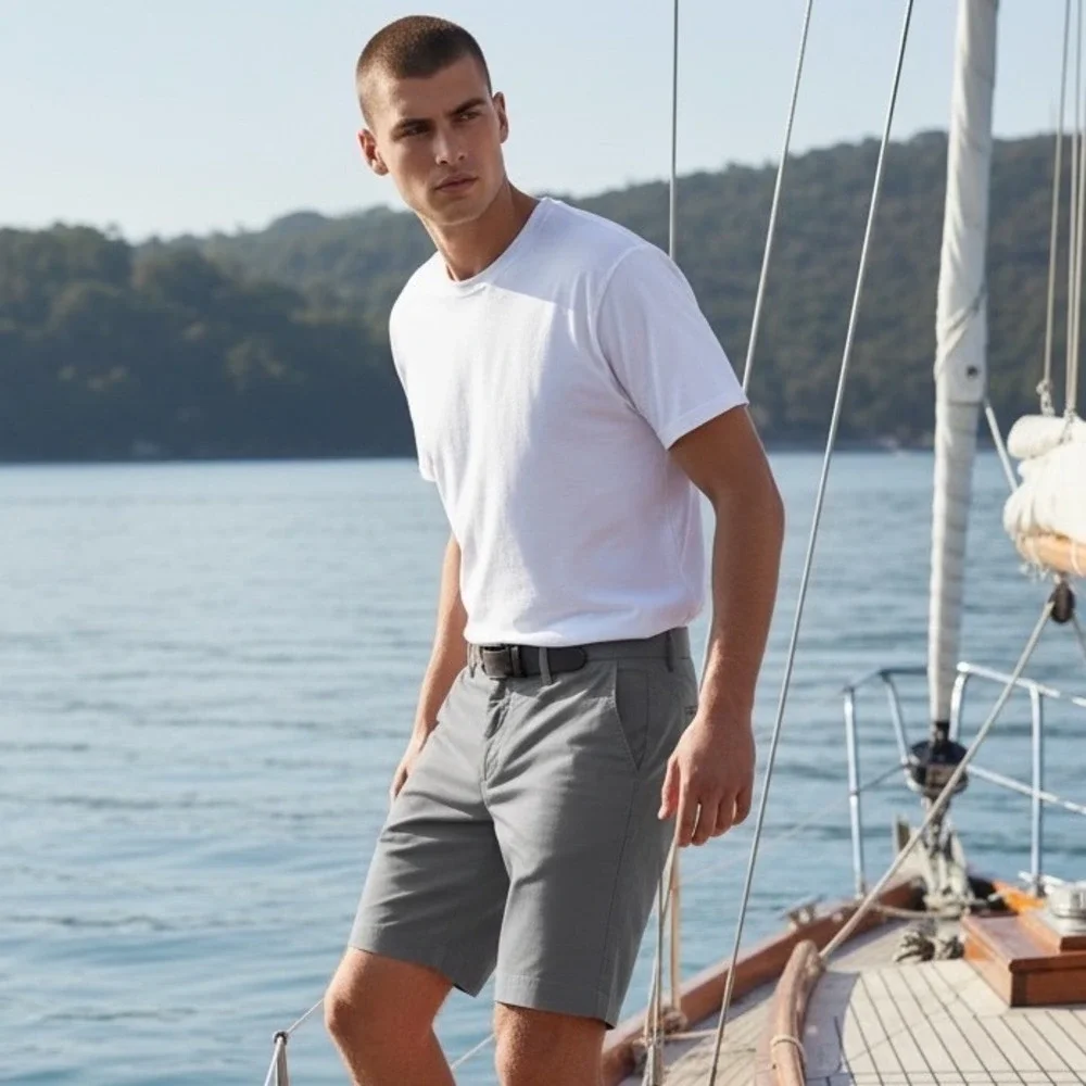 Faherty All Day Shorts Mens Size‎ 30 Gray Stretch Performance Casual